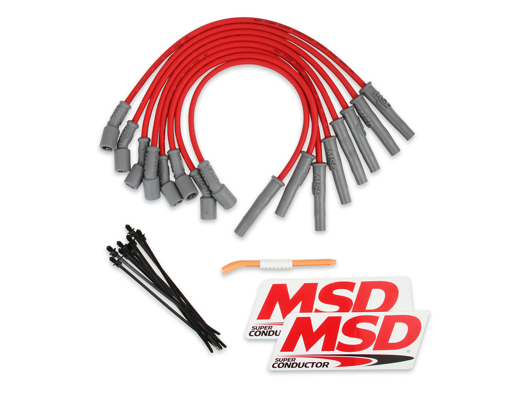 MSD IGNITION 31639 - 8.5mm Plug Wire Set Ford Raptor 10-15 6.2L Red image