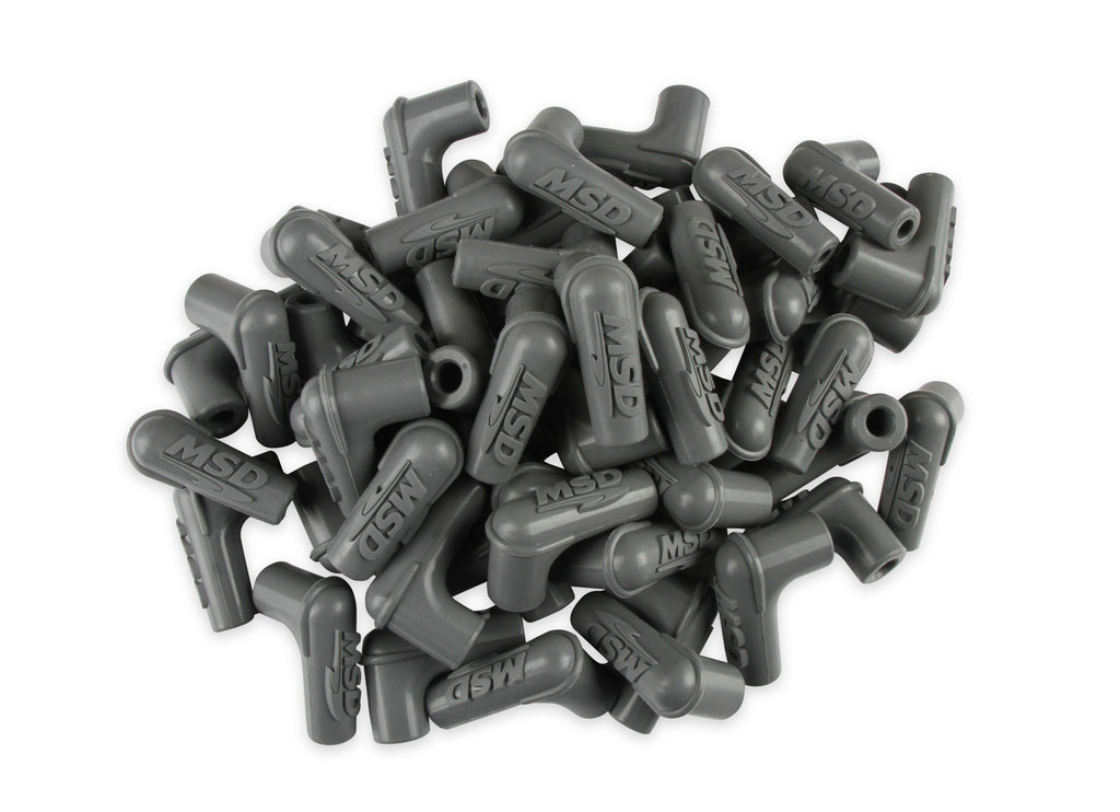 MSD IGNITION 34514 - 90-Deg Sprak Plug Boots 50pk - Gray image