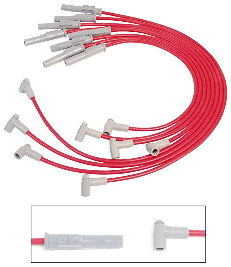 MSD IGNITION 35379 - 8.5MM Spark Plug Wire Set - Red image