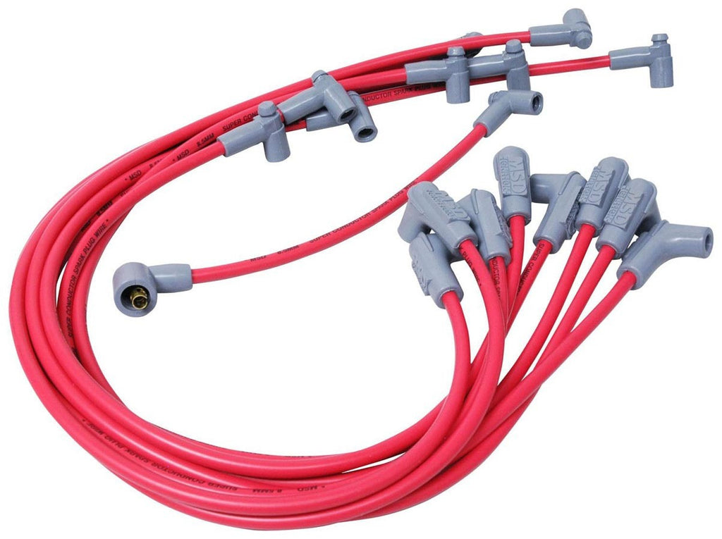 MSD IGNITION 35599 - 8.5MM Spark Plug Wire Set - Red image