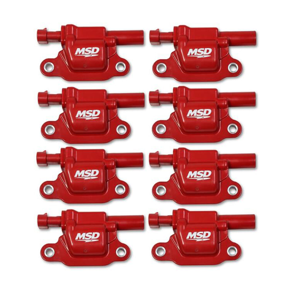 MSD IGNITION 82668 - Coil Red Square GM V8 2014-Up 8pk image