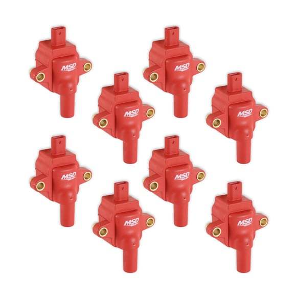 MSD IGNITION 82838 - Coil Ford Godzilla 7.3L 8-Pack Red image