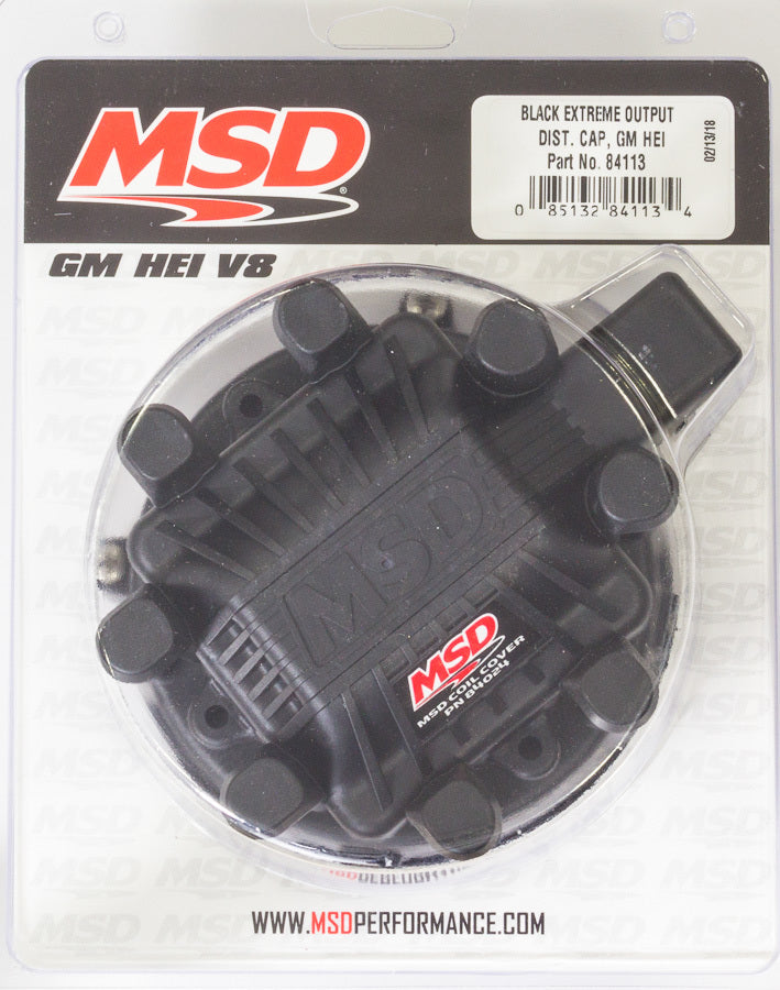 MSD IGNITION 84113 - GM HEI Distributor Cap Black image