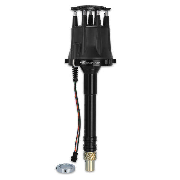 MSD IGNITION 85505 - Chevy V8 Pro Billet Distributor Black Finish image