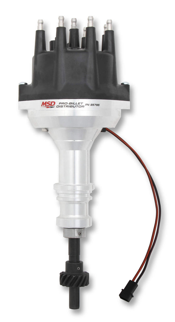 MSD IGNITION 85795 - SBF 302 Distributor Pro-Billet w/Black Cap image