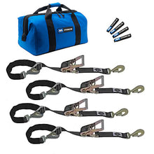 Load image into Gallery viewer, MACS CUSTOM TIE-DOWNS 511108 - 4 Tie Down/Axle Strap Combo Twisted Hook image