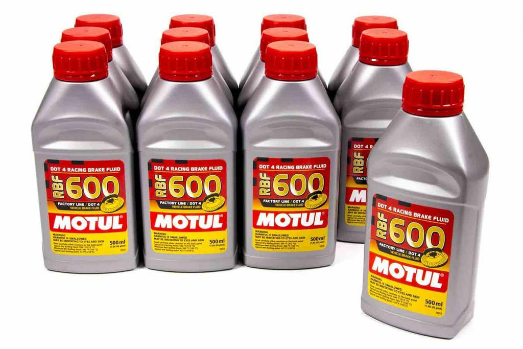 MOTUL USA 100949-12 - RBF Brake Fluid 600 Degr ee case/12-1/2 Liter image