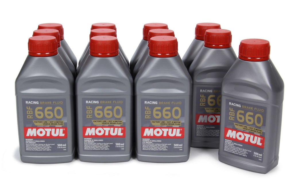 MOTUL USA 101667-12 - Brake Fluid 660 Degree Case/12-1/2 Liter image