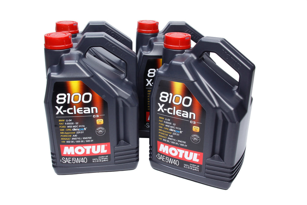 MOTUL USA 102051-4 - 8100 X-Clean 5w40 Case 4x5 Liter Dexos2 image