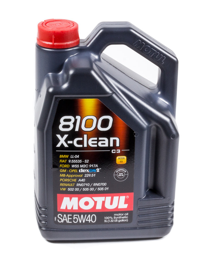 MOTUL USA 102051 - 8100 X-Clean 5w40 5 Liter Dexos2 image