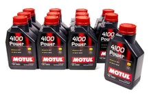 Load image into Gallery viewer, MOTUL USA 102773-12 - 4100 Power 15W50 Oil Case 12x1 Liter image