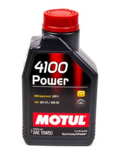 Load image into Gallery viewer, MOTUL USA 102773 - 4100 Power 15W50 Oil 1 Liter image