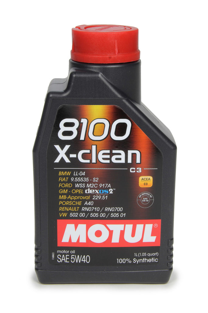 MOTUL USA 102786 - 8100 X-Clean 5w40 Oil 1 Liter Dexos2 image