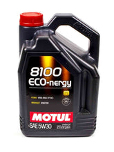 Load image into Gallery viewer, MOTUL USA 102898 - 8100 Eco-Nergy 5w30 Oil 5 Liters image