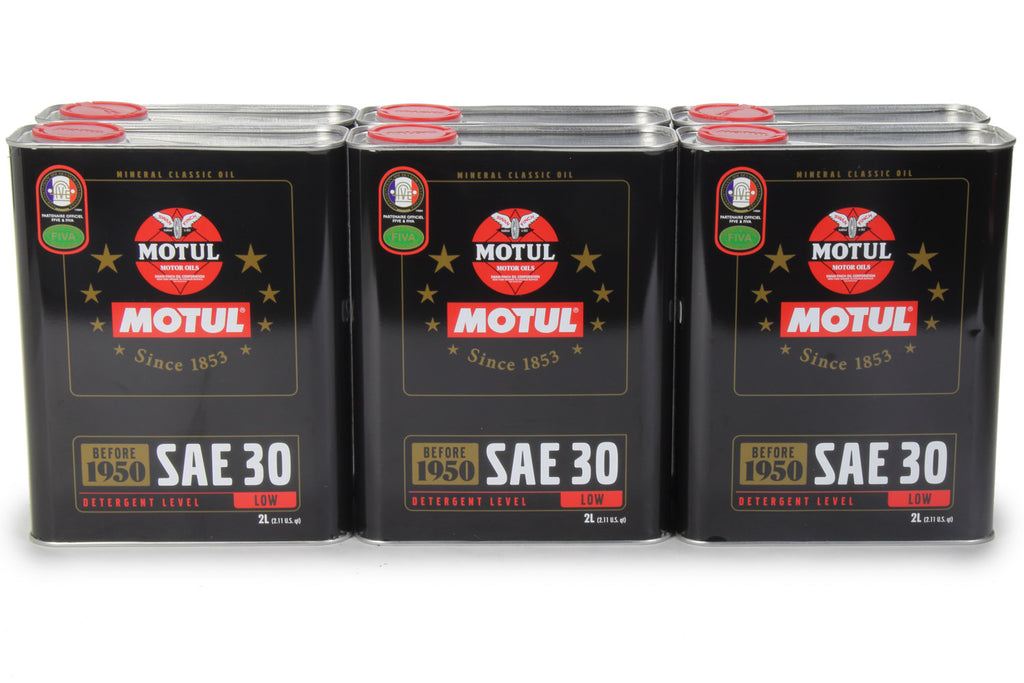 MOTUL USA 104509-6 - Classic Oil SAE 30w Case 6 x 2 Liter image