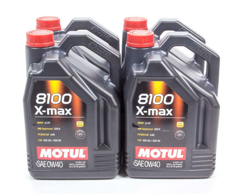 MOTUL USA 104533-4 - 8100 X-Max 0w40 Case 4x5 Liter image