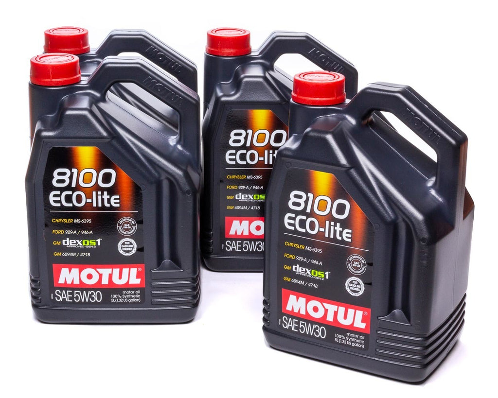 MOTUL USA 108214-4 - 8100 Eco-Lite 5W30 Case 4 x 5 Liter  Dexos1 image