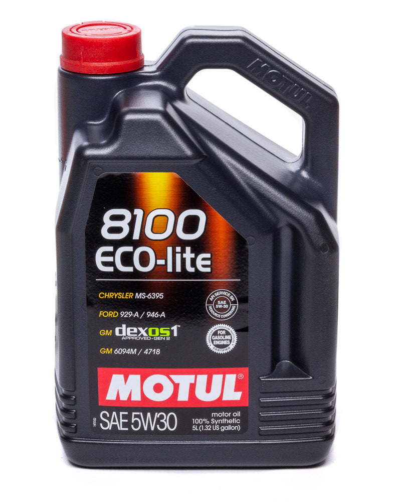 MOTUL USA 108214 - 8100 Eco-Lite 5W30 5 Liter Dexos1 image