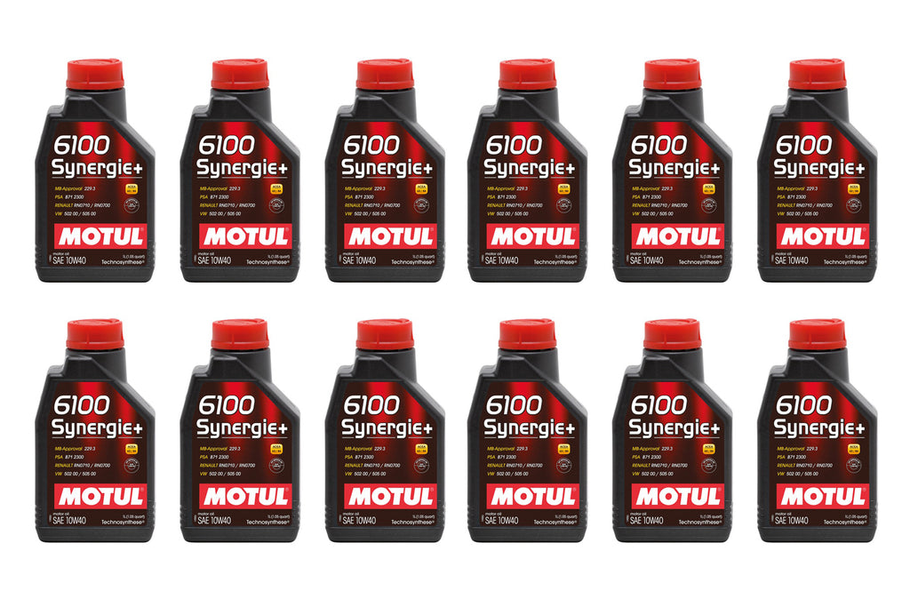 MOTUL USA 108646-12 - 6100 Synergie 10w40 Oil Case/12-Liter image