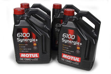 Load image into Gallery viewer, MOTUL USA 108647-4 - 6100 Synergie 10w40 Oil Case 4 x 5 Liters image