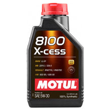 Load image into Gallery viewer, MOTUL USA 108944 - 8100 X-Cess 5w30 Oil 1 Liter image