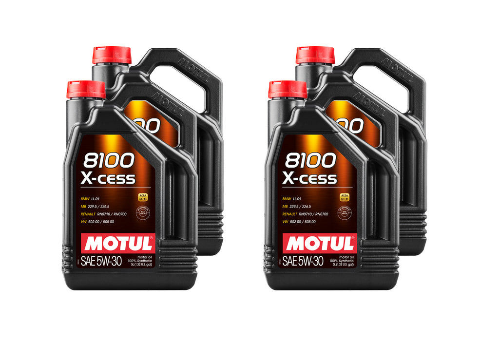 MOTUL USA 108946-4 - 8100 X-Cess 5w30 Oil Case 4 x 5 Liter image