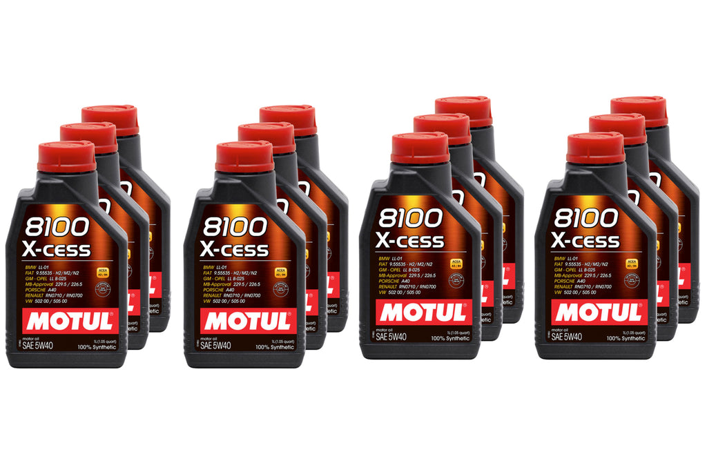 MOTUL USA 109774-12 - 8100 X-Cess 5w40 Oil Case 12 x 1 Liter image