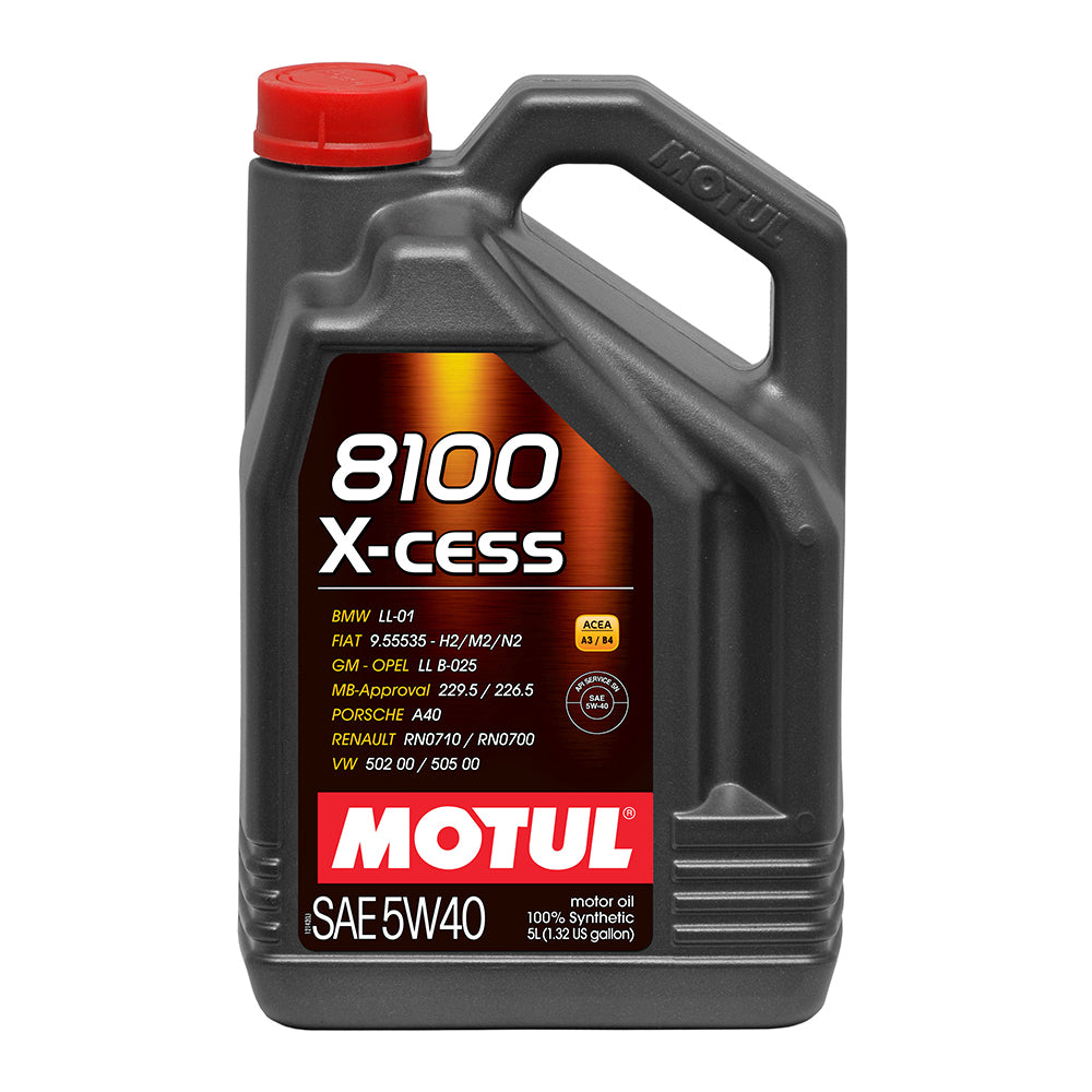 MOTUL USA 109776 - 8100 X-Cess 5w40 Oil 5 Liter Bottle image