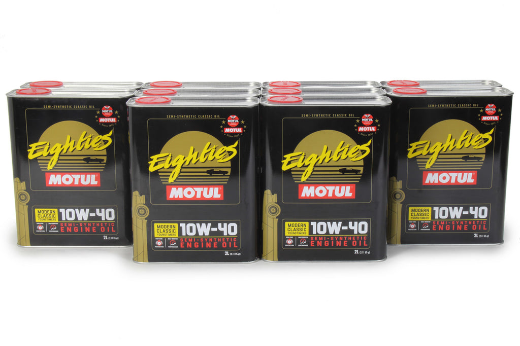 MOTUL USA 110619-10 - Classic Eighties Oil 10w 40 Case 10 x 2 Liter image