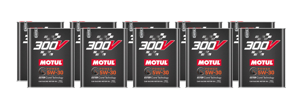 MOTUL USA 110814-10 - 300V Power Oil 5w-30 Case 10 x 2 Liter image