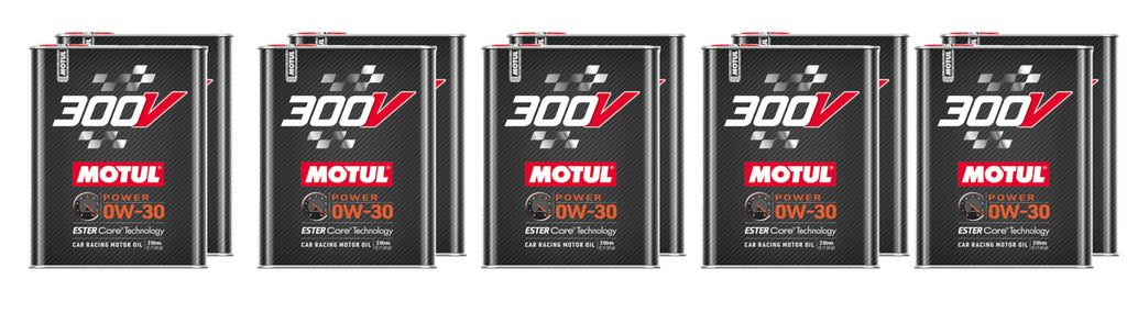 MOTUL USA 110856-10 - 300V Power Oil 0w30 Case 10 x 2 Liter image