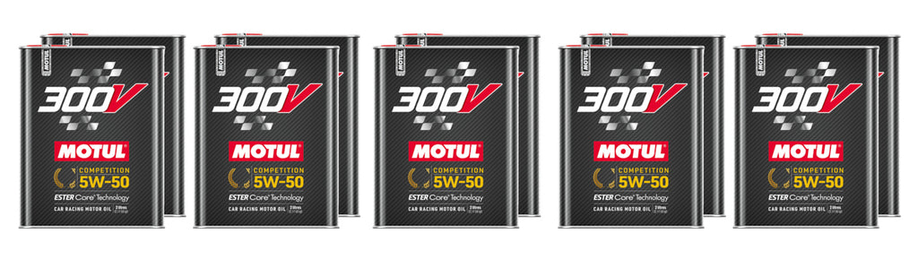 MOTUL USA 110859-10 - 300V Competition Oil 5w50 Case 10 x 2 Liter image