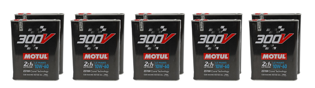 MOTUL USA 110864-10 - 300V LE Mans Oil 10w60 Case 10 x 2 Liter image