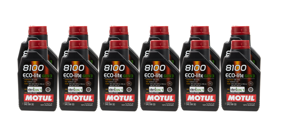 MOTUL USA 111361-12 - 8100 Eco-Lite Gen3 5w30 Case 12X1L image