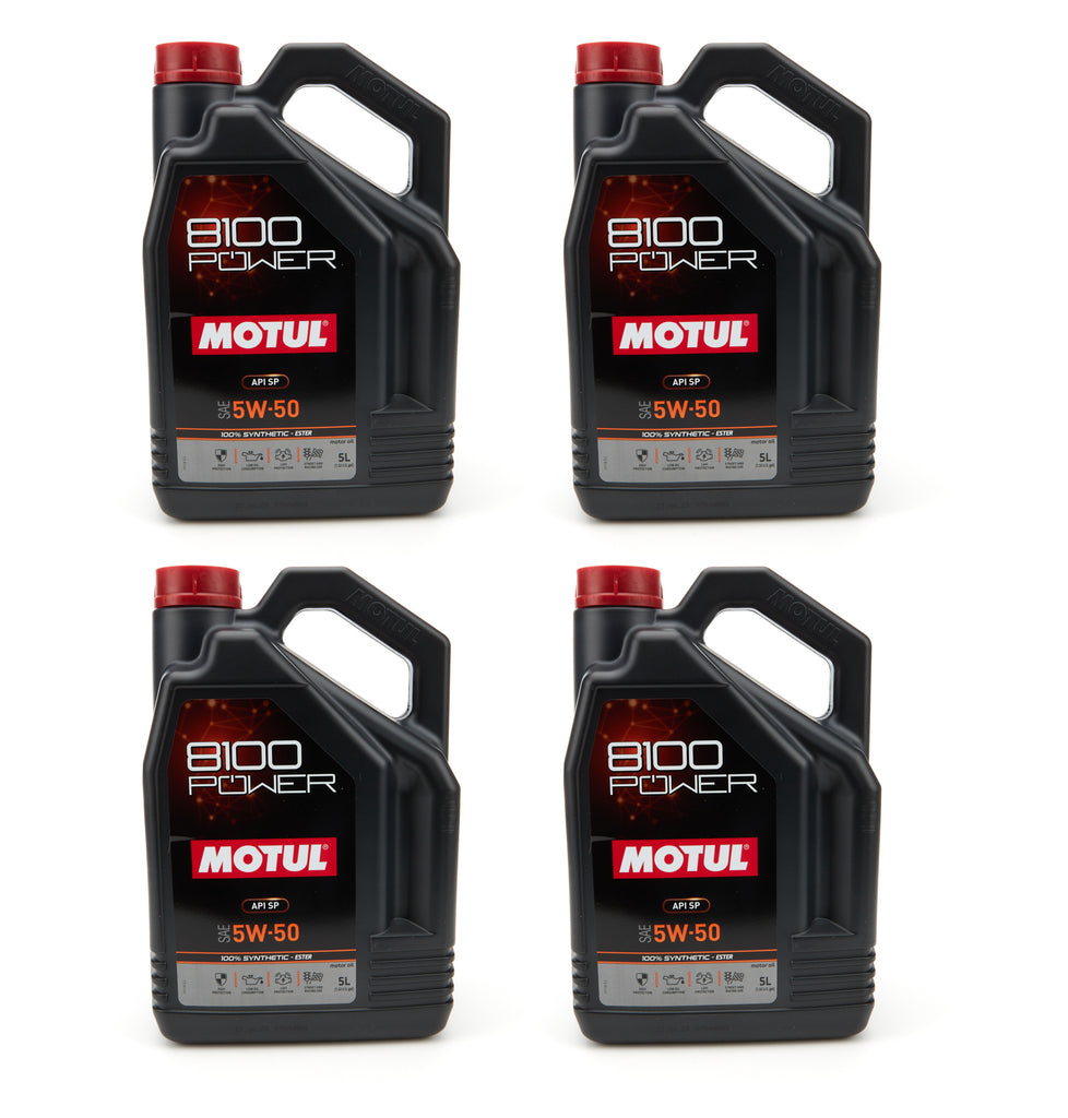 MOTUL USA 111812-4 - 8100 Sport Power 5W-50 Case 4 x 5 Liter image