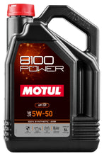 Load image into Gallery viewer, MOTUL USA 111812 - 8100 Sport Power 5w50 5 Liter Bottle image