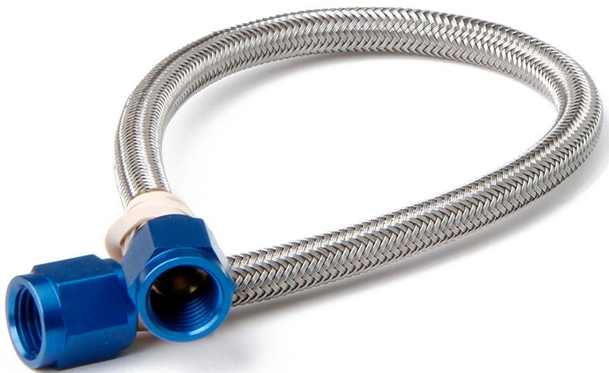 NITROUS OXIDE SYSTEMS 15260 - -4an 6ft. Nitrous Hose w/Blue Ends image