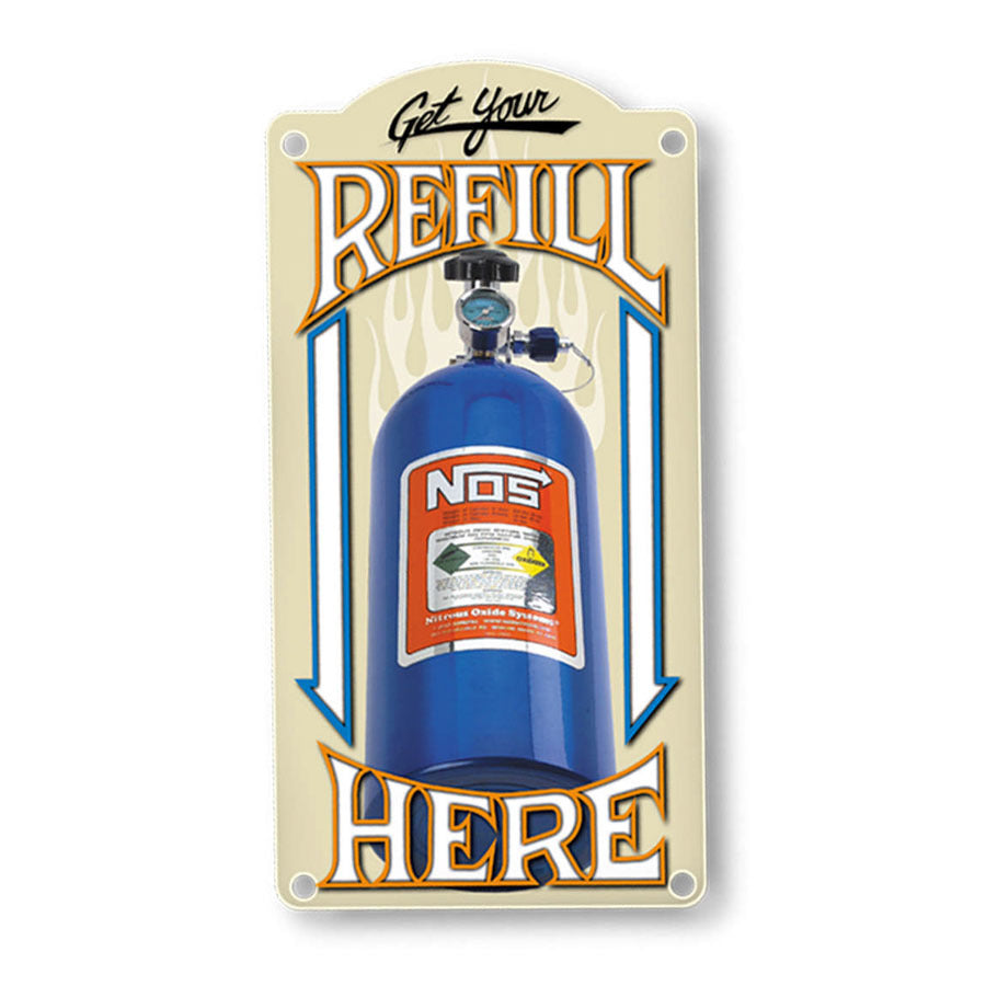 NITROUS OXIDE SYSTEMS 19326 - NOS Refill Metal Sign  image