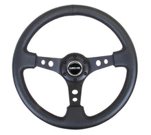 Load image into Gallery viewer, NRG INNOVATION RST-006BK - Steering Wheel 350mm 3in Dish Black Leather image