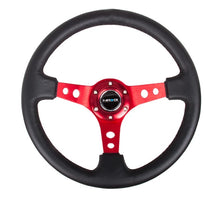 Load image into Gallery viewer, NRG INNOVATION RST-006RD - Steering Wheel 350mm 3in Dish Blk Leather/Red Ctr image
