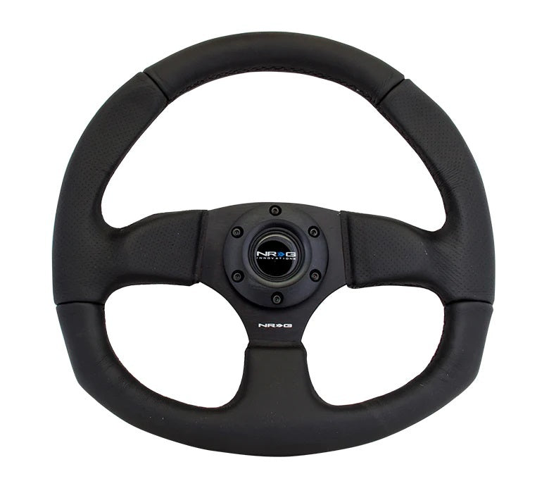 NRG INNOVATION RST-009R - Steering Wheel 350mm 3in Dish Black Leather image