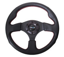 Load image into Gallery viewer, NRG INNOVATION RST-012R-RS - Steering Wheel 320mm Flt Bottom Black Leather image