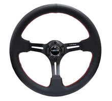 Load image into Gallery viewer, NRG INNOVATION RST-018R-RS - Steering Wheel 350mm 3in Dish Black Leather w/Red image