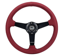 Load image into Gallery viewer, NRG INNOVATION RST-037MB-BUA - Steering Wheel 350mm 1.5 in Dish Burgundy Alcanta image