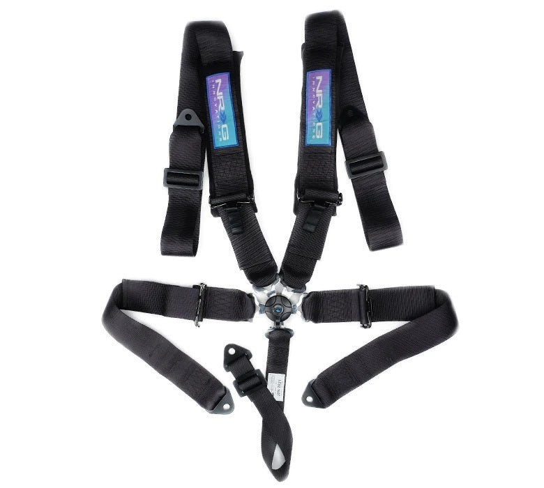 NRG INNOVATION SBH-B6PCBK - Harness 5pt Camlock Black w/Pads SFI 16.1 image