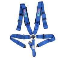 Load image into Gallery viewer, NRG INNOVATION SBH-B6PCBL - Harness 5pt Camlock Blue w/Pads SFI 16.1 image