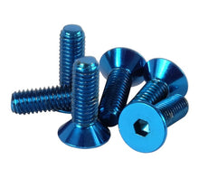 Load image into Gallery viewer, NRG INNOVATION SWS-100BL - Screw Kit Steering Wheel Blue Conical image