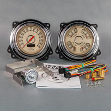 Load image into Gallery viewer, NEW VINTAGE USA 47371-02 - Woodward 2 Gauge Kit Speed/Tach Quad Gauges image