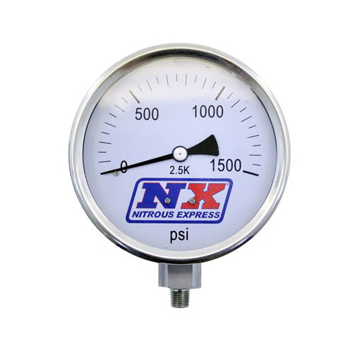 NITROUS EXPRESS 15540 - Nitrous Pressure Gauge 4in Dia High Accuracy image