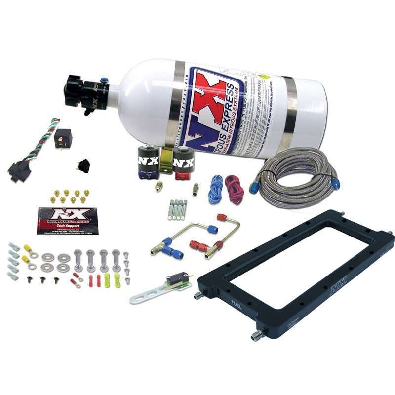 NITROUS EXPRESS 20940-10 - EFI Hi-Ram Plate System w/10lb Bottle image